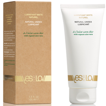 YESFORLOV NATURAL UNISEX LUBRICANT WITH ORGANIC ALOE VERA, 100 МЛ