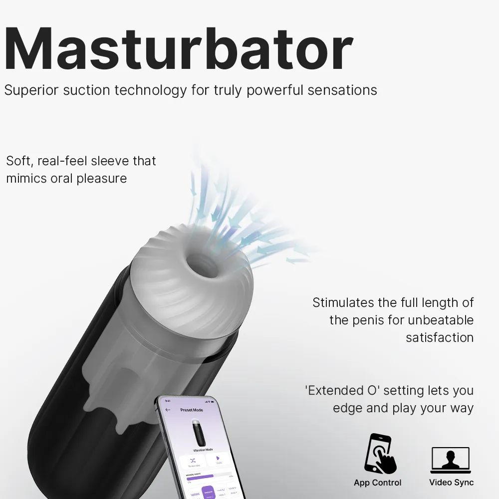 SVAKOM SAM NEO Interactive Suction & Vibration Masturbator